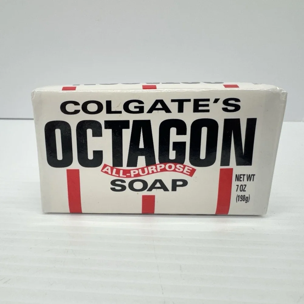 Colgate Octagon All Purpose Soap Bar 7oz Vintage USA New Old Stock